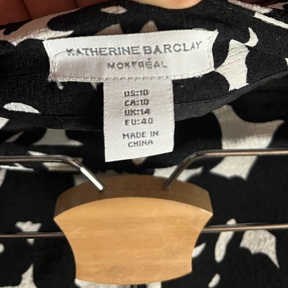 Katherine Barclay Montreal Flower Printed Skirt. Size 10 - Picture 4 of 6